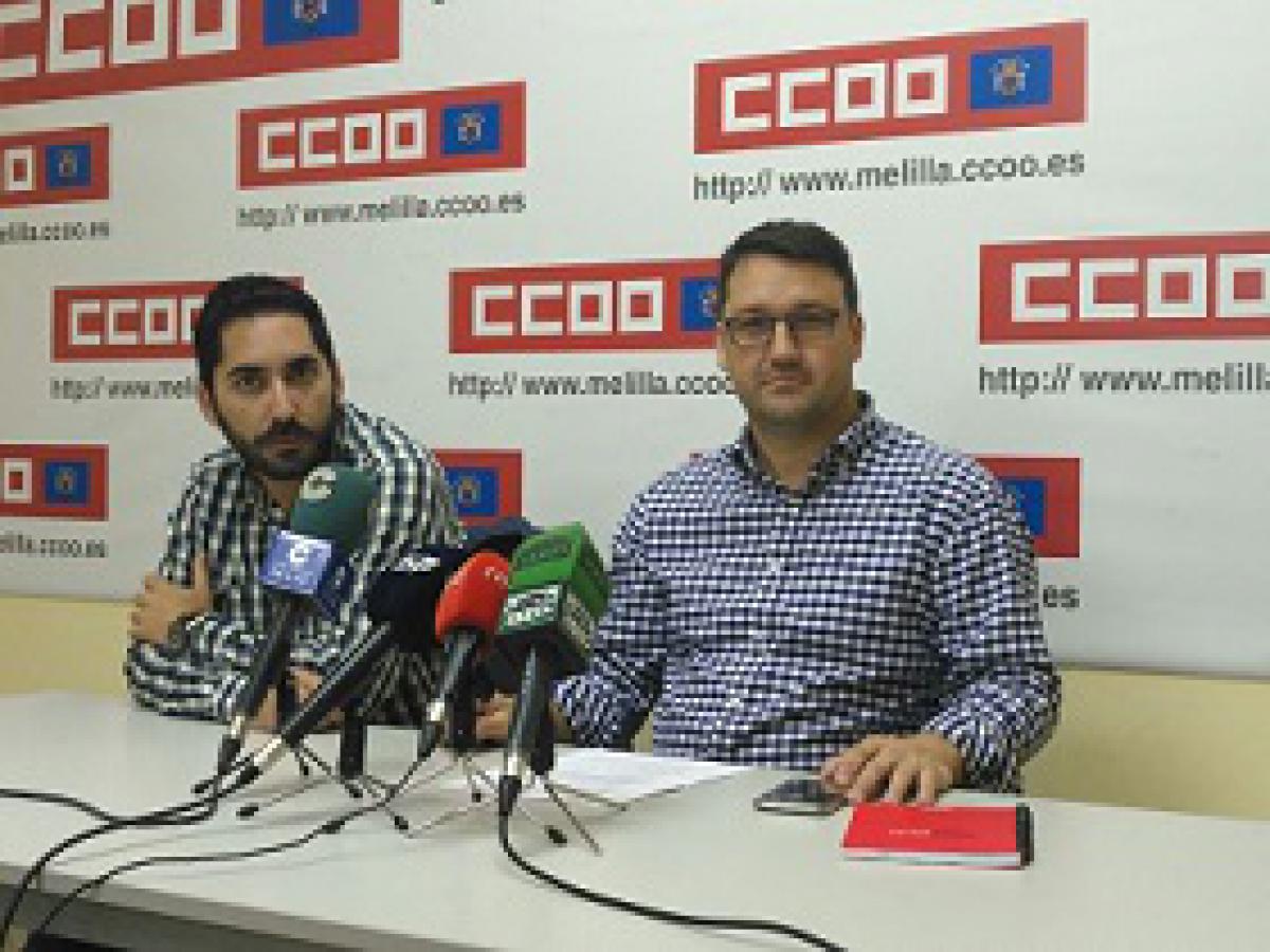 Juan Diego Roman y Cristian Gomez, responsables de la sección sindical de Correos